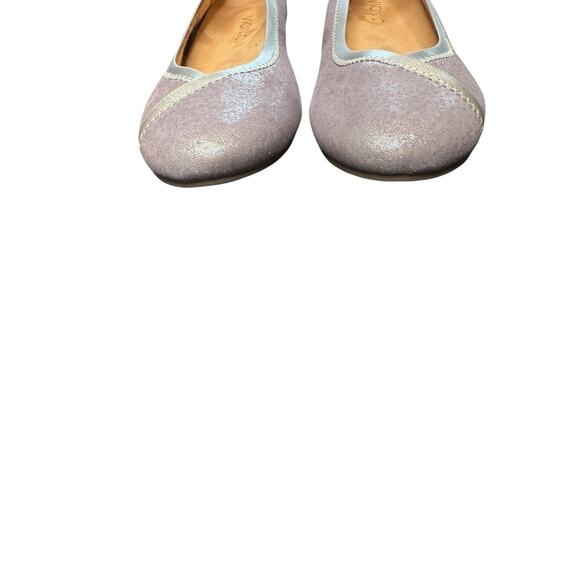 Vionic Purple Shimmery Office Work Career Caroll Almond Toe Ballet Flats Size 7 - Picture 3 of 8